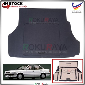 Toyota Corolla (6th Gen) AE90 1987-1991 Custom Fit 15mm Rear Bonnet Spare Tyre Tire Tayar Cover Back Hard Board Papan (Carpet Wrapped)